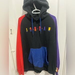 Air Jordan Hoodie block colors.